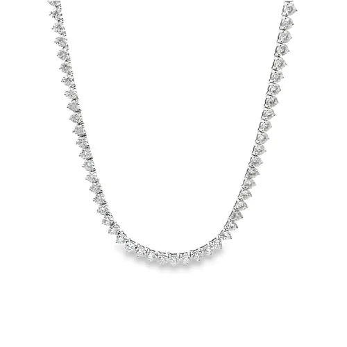 30.68CT 3-Prong Diamond Opera Necklace