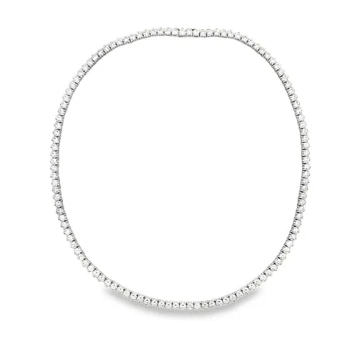 30.68CT 3-Prong Diamond Opera Necklace