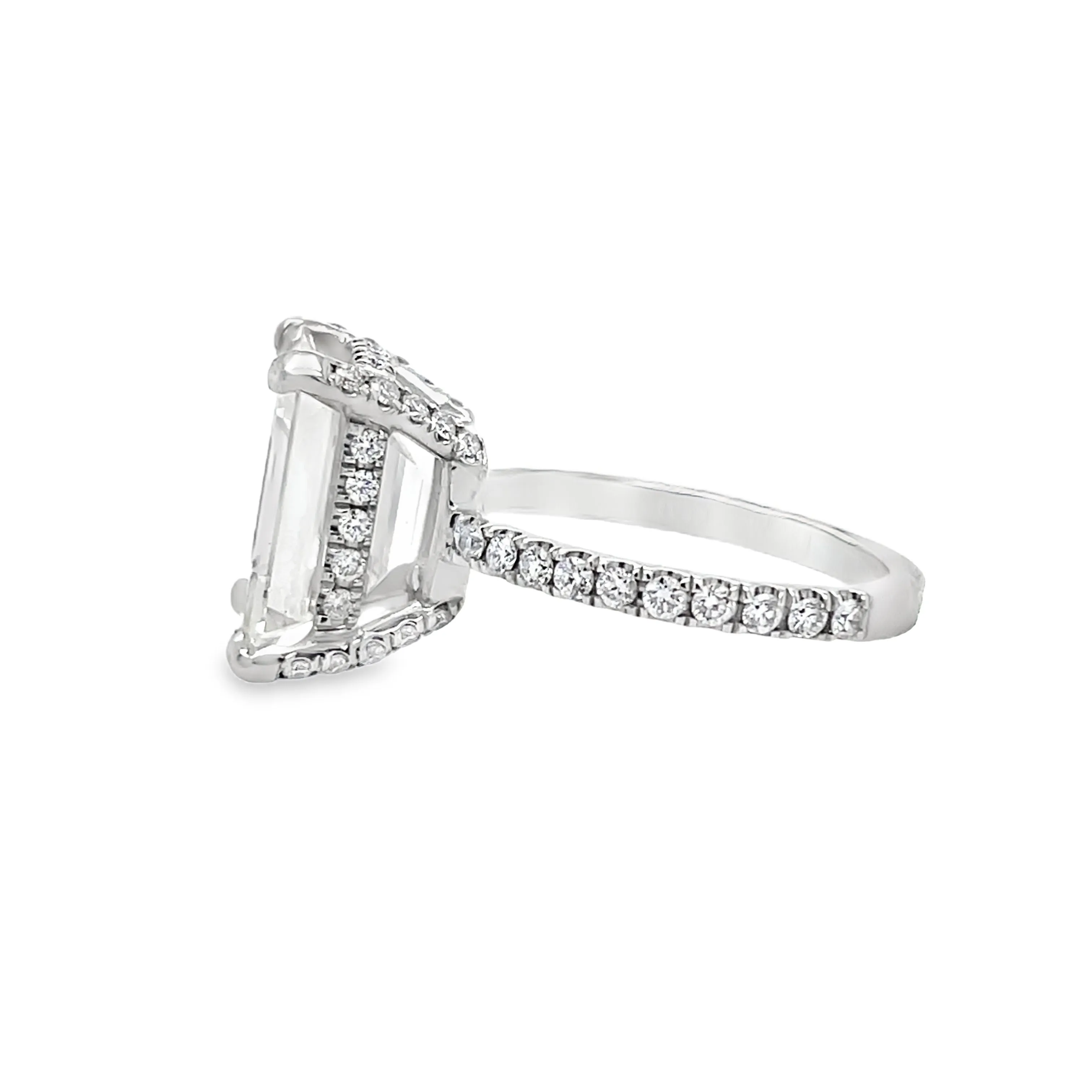 6.07CT Emerald Cut Diamond Ring