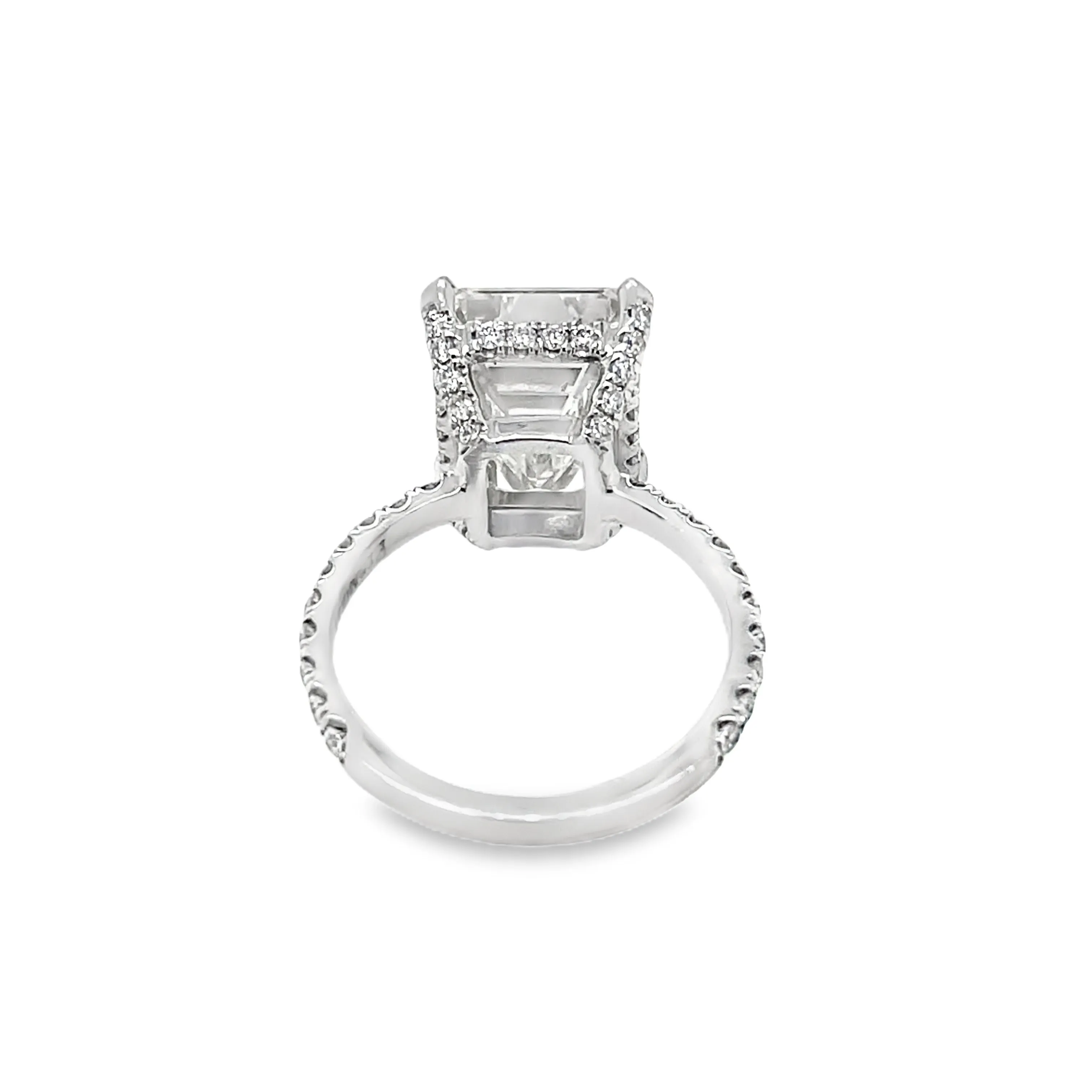 6.07CT Emerald Cut Diamond Ring