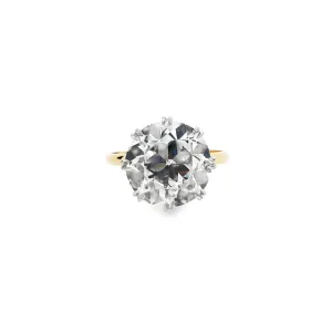 6.61CT Old European Diamond Solitaire Ring