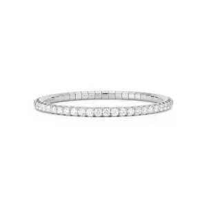 6.75CT White Diamond Stretch Tennis Bracelet