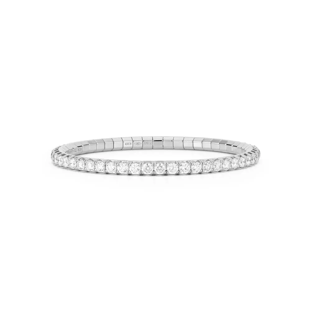 6.75CT White Diamond Stretch Tennis Bracelet