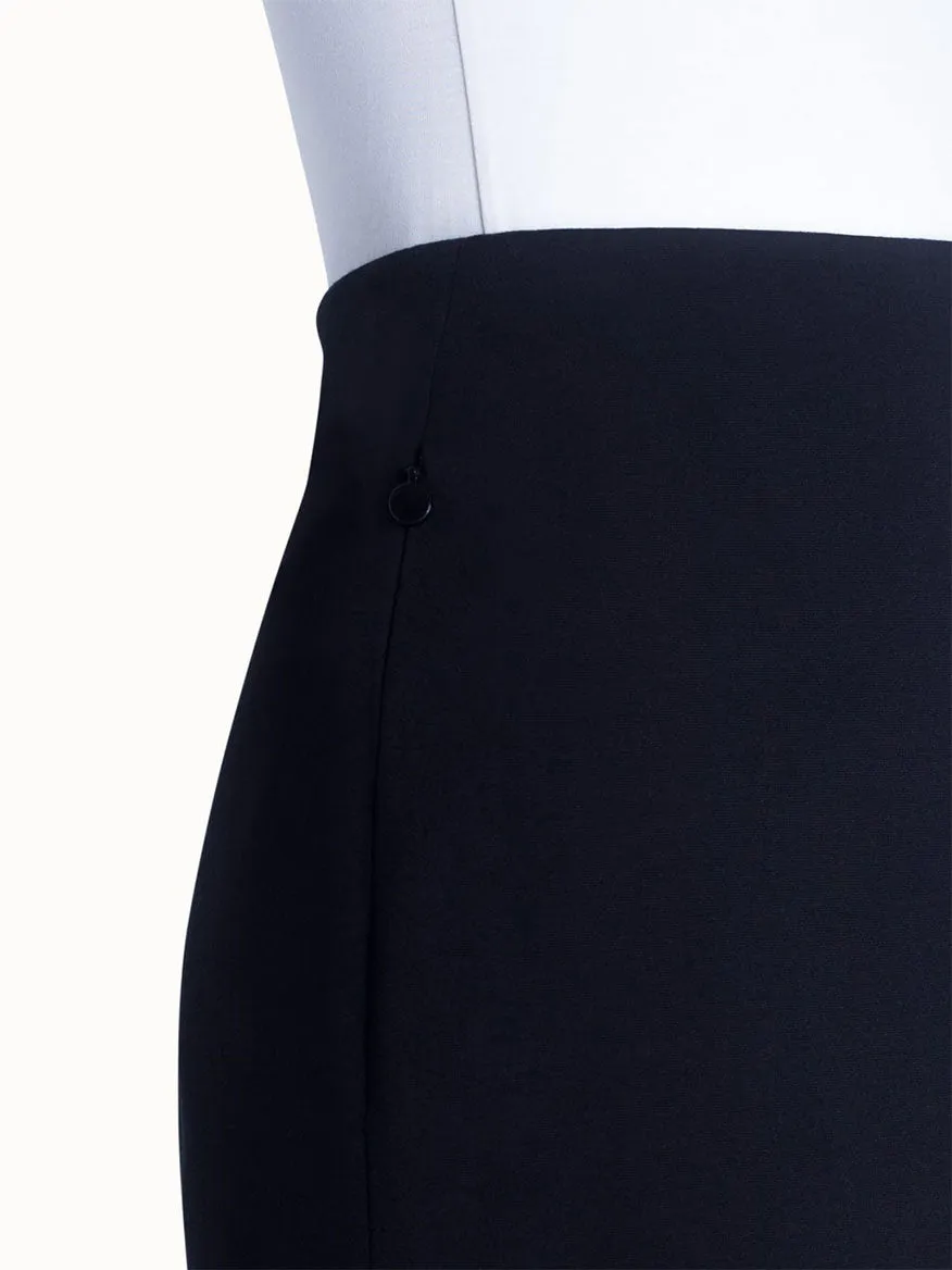 Akris Punto Jersey Stretch Skirt in Black