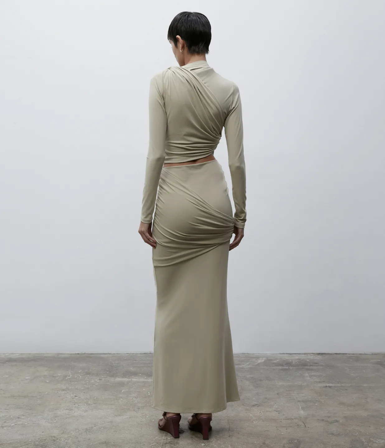 Aria Skirt in Sand