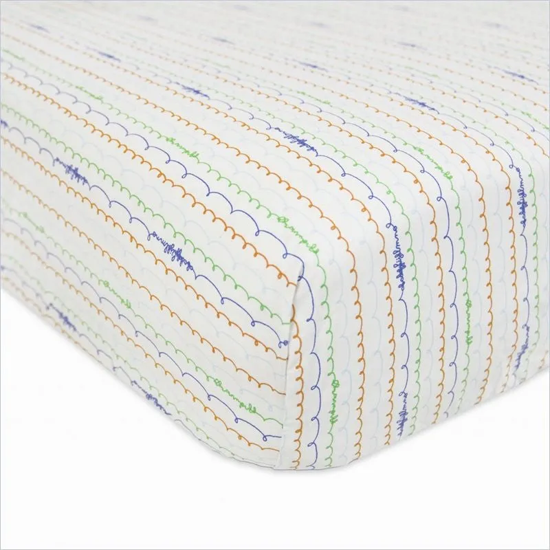 Babyletto Alphabets Fitted Crib Sheet