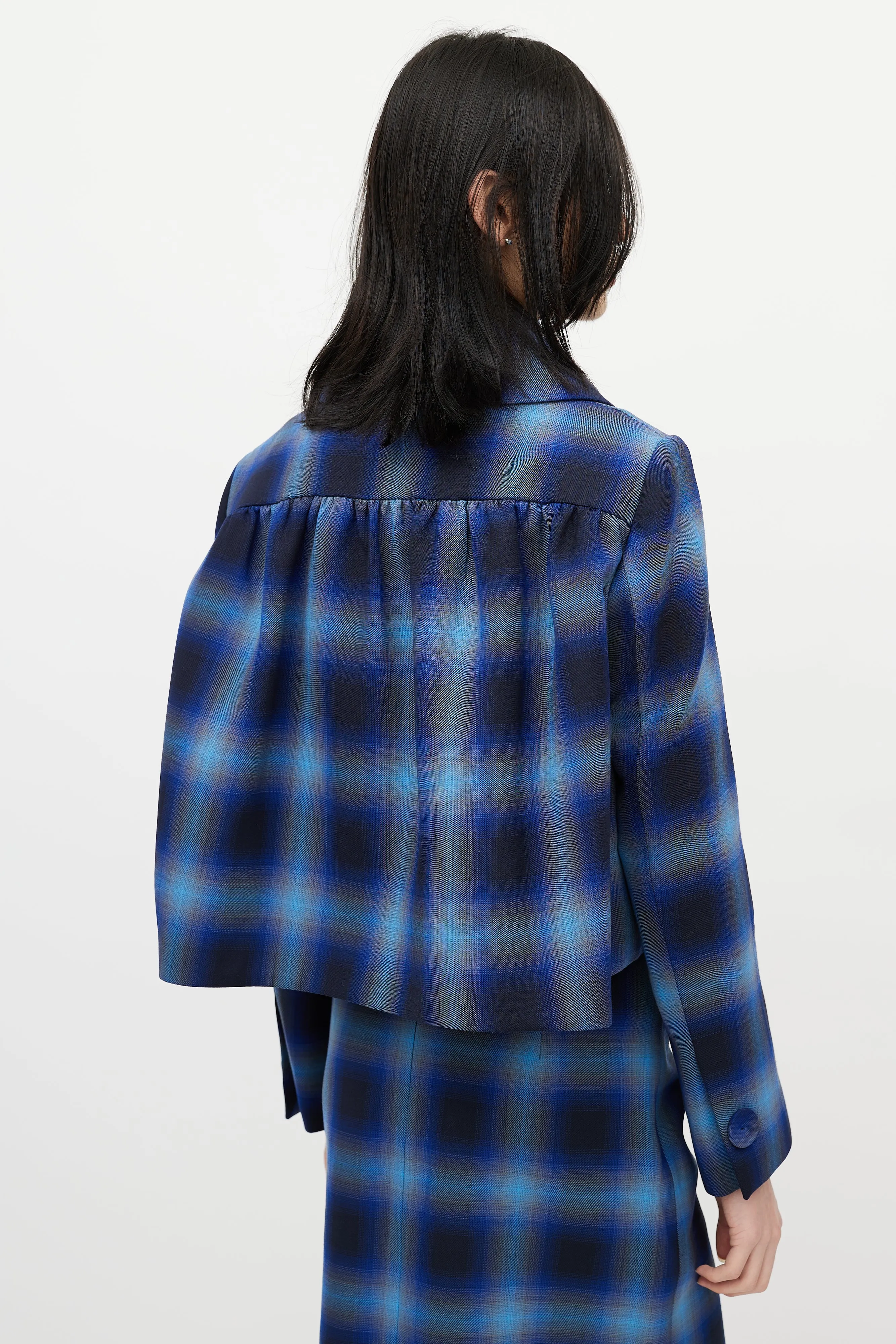 Blue & Black Plaid Co-Ord Set