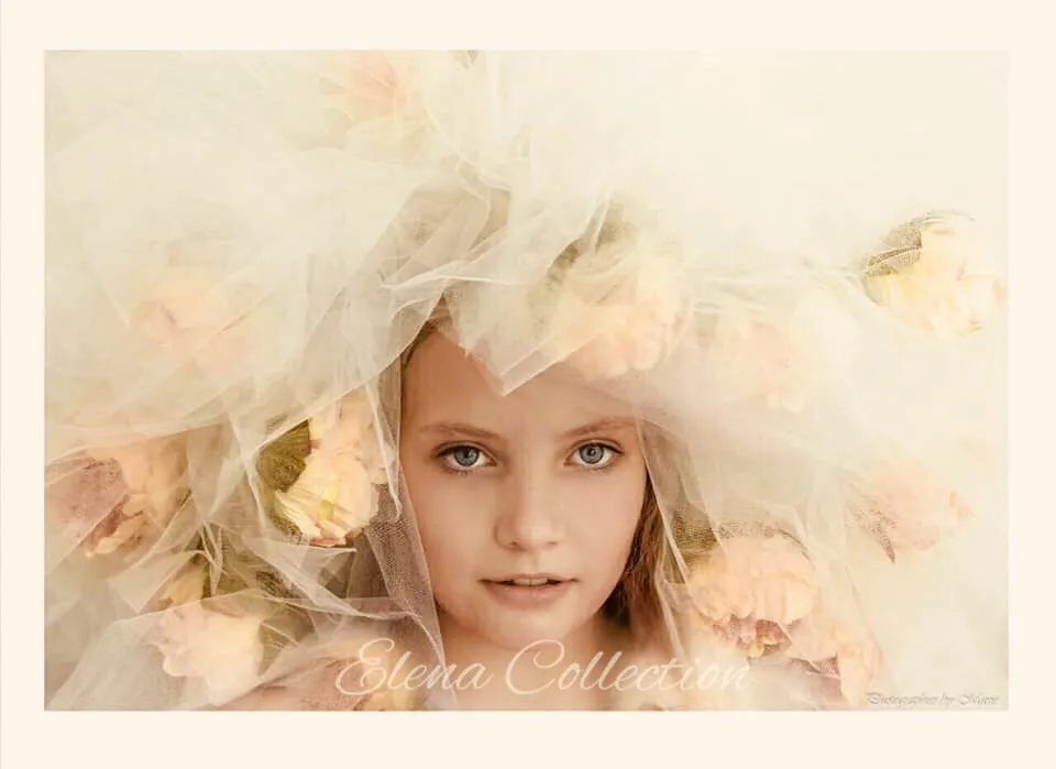 Bridal Tulle Flower Skirt Set - Lucia
