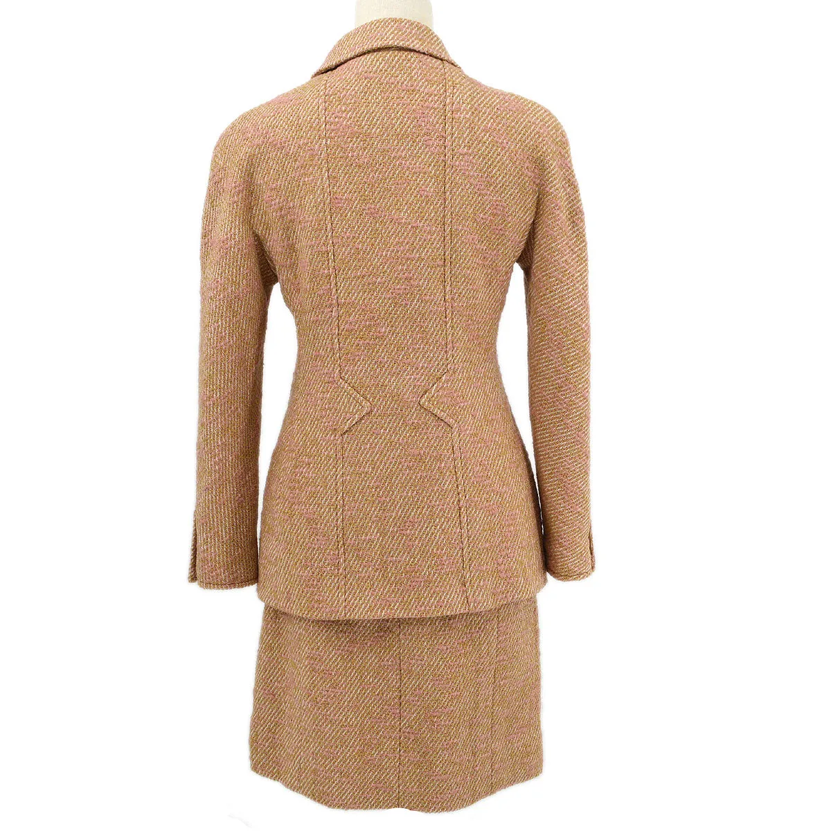 Chanel 1996 Fall boucle two-piece skirt suit #40
