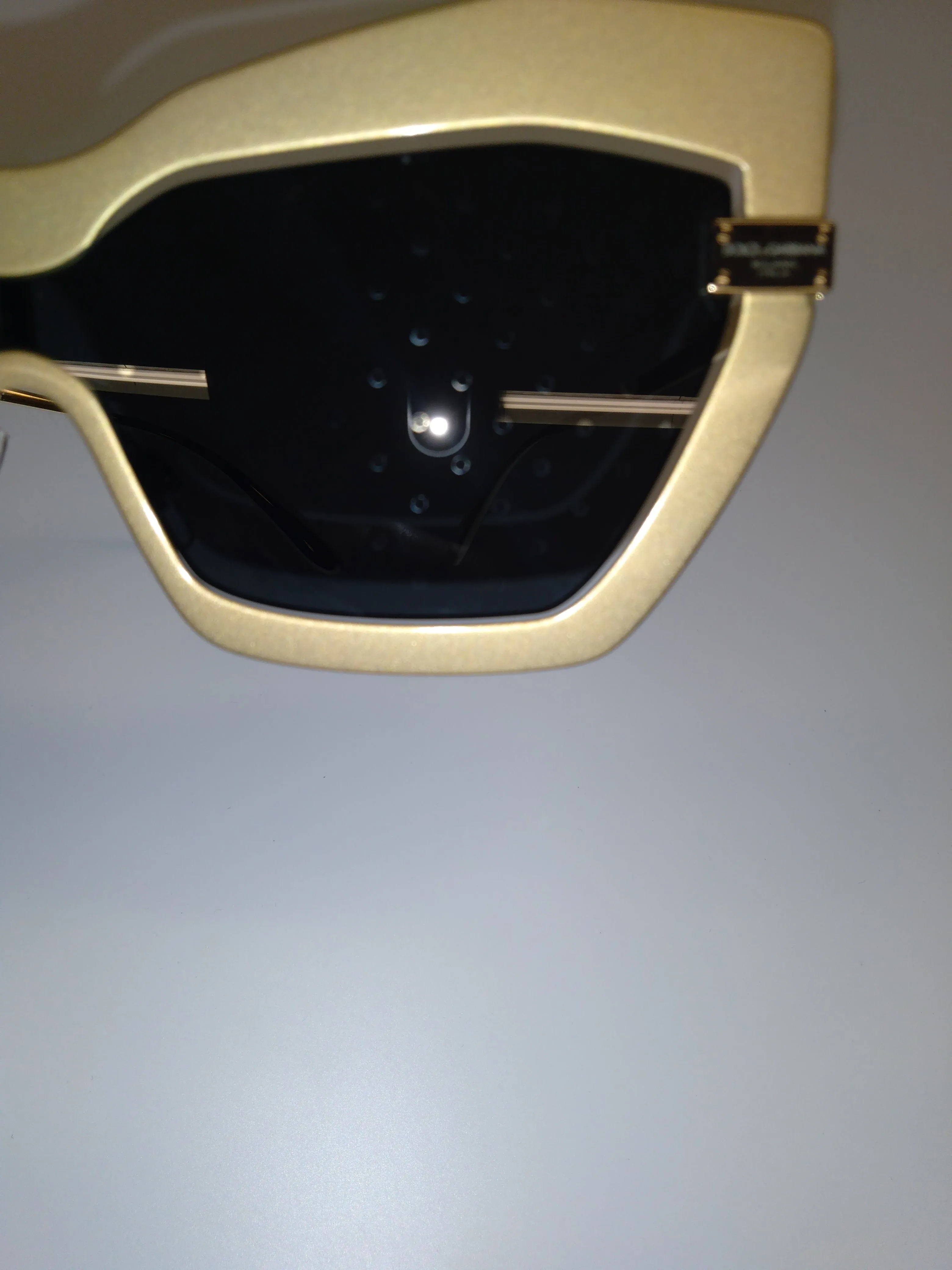Dolce & Gabbana DG2224 140 GOLD Single Lens Butterfly Sunglasses