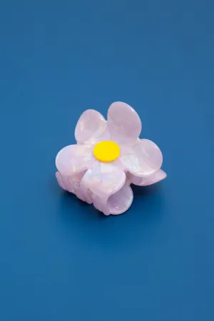 FLOWER CELLULOSE HAIR CLAW CLIPS  | 40H585: LAVENDER