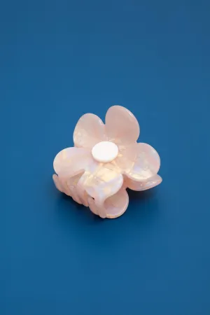 FLOWER CELLULOSE HAIR CLAW CLIPS  | 40H585: PEACH BLUSH
