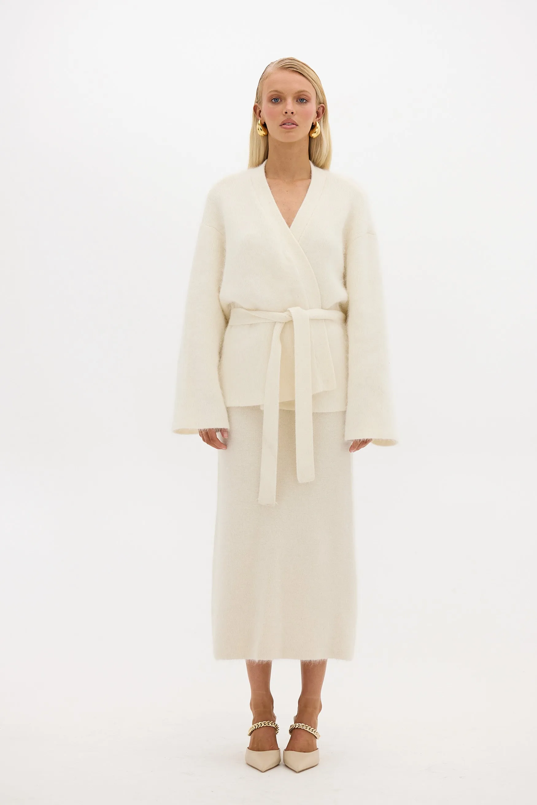 Frankie Knit Skirt - Ivory
