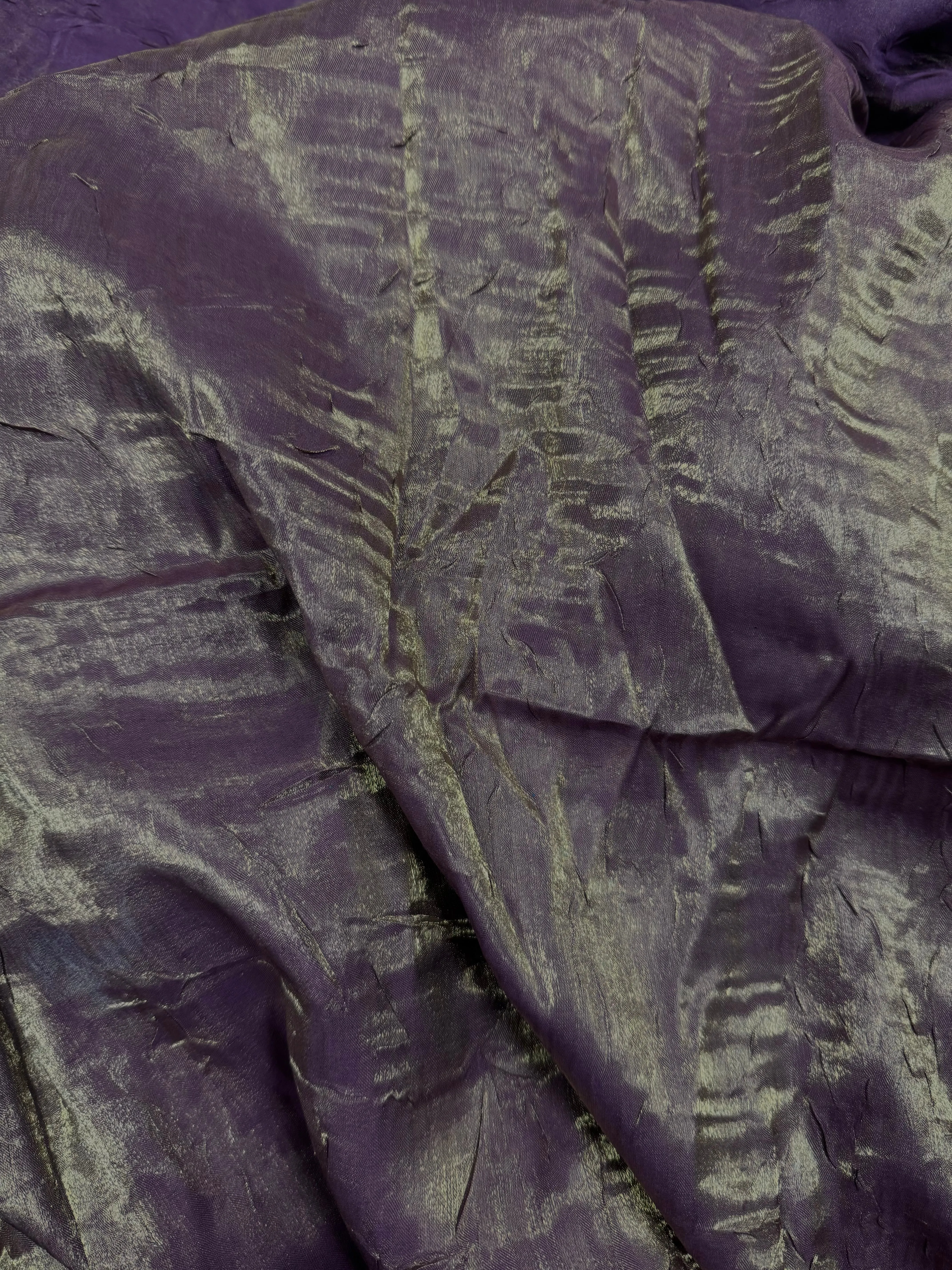 Grab Bag - Metallic 52-inches Wide Reversible Plum and Metallic Gold 2-Yard Piece