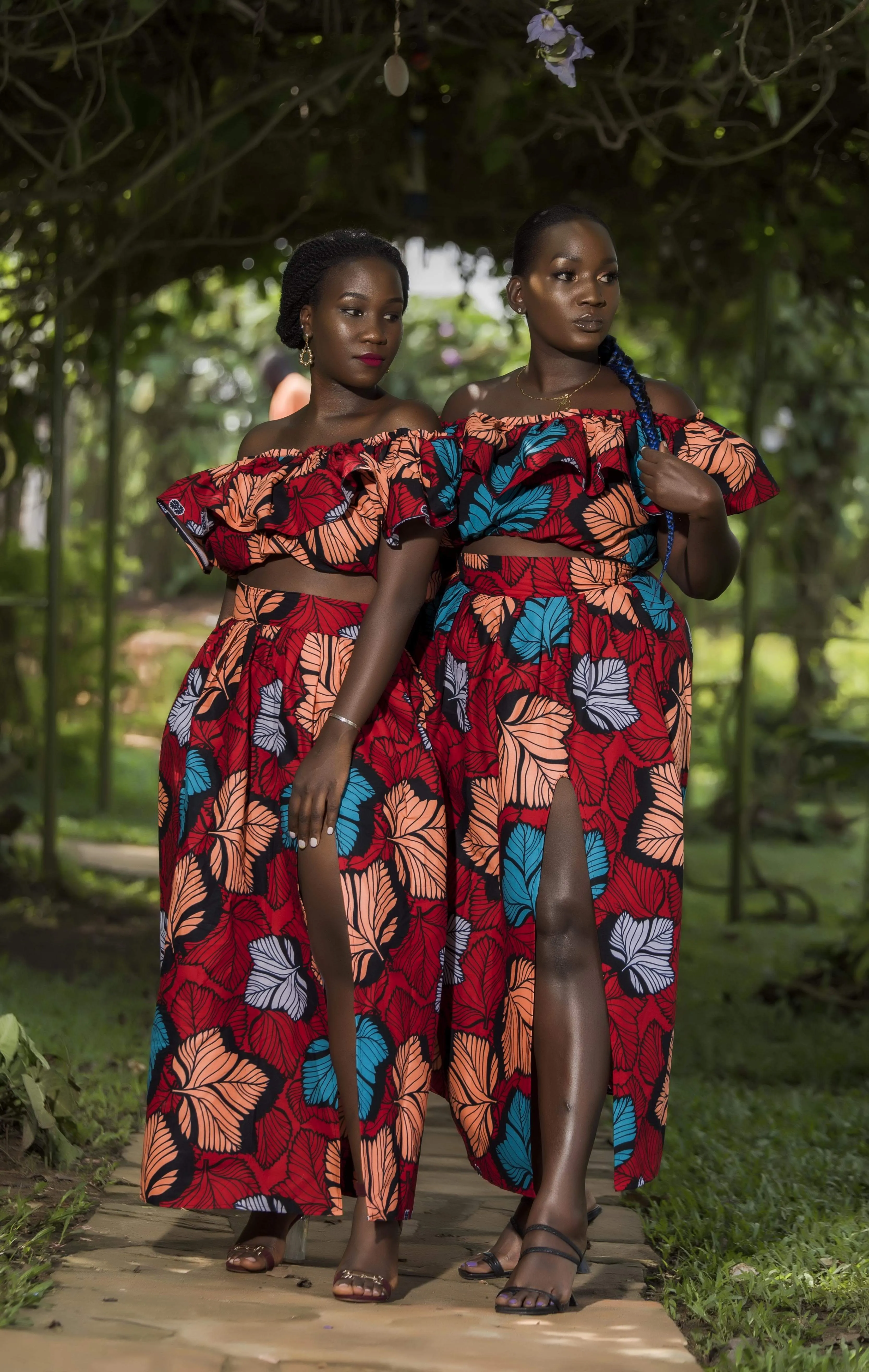 Kyomu Two Piece Long Skirt and Top Set