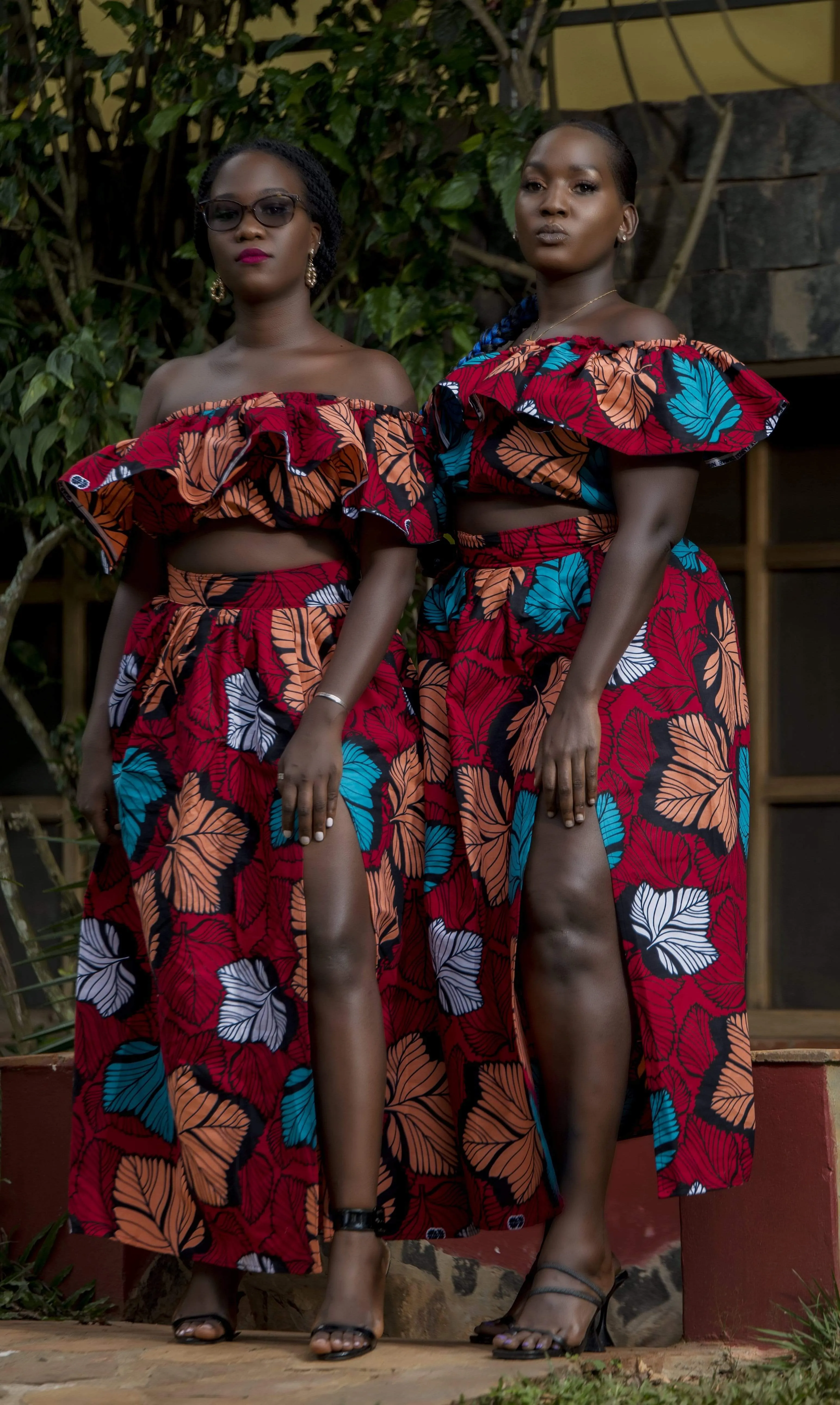 Kyomu Two Piece Long Skirt and Top Set