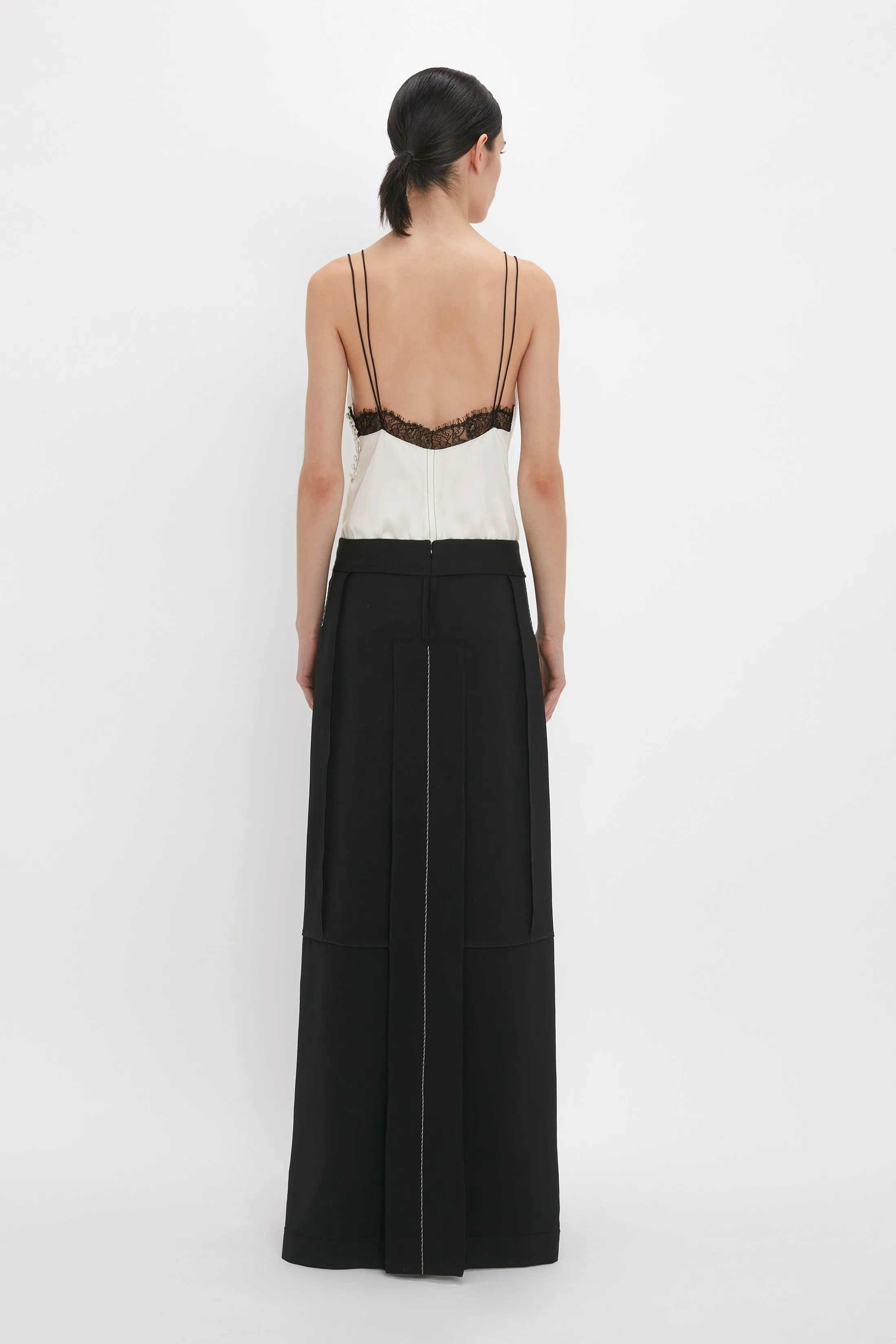 Lace Detail Cami Top In Ivory