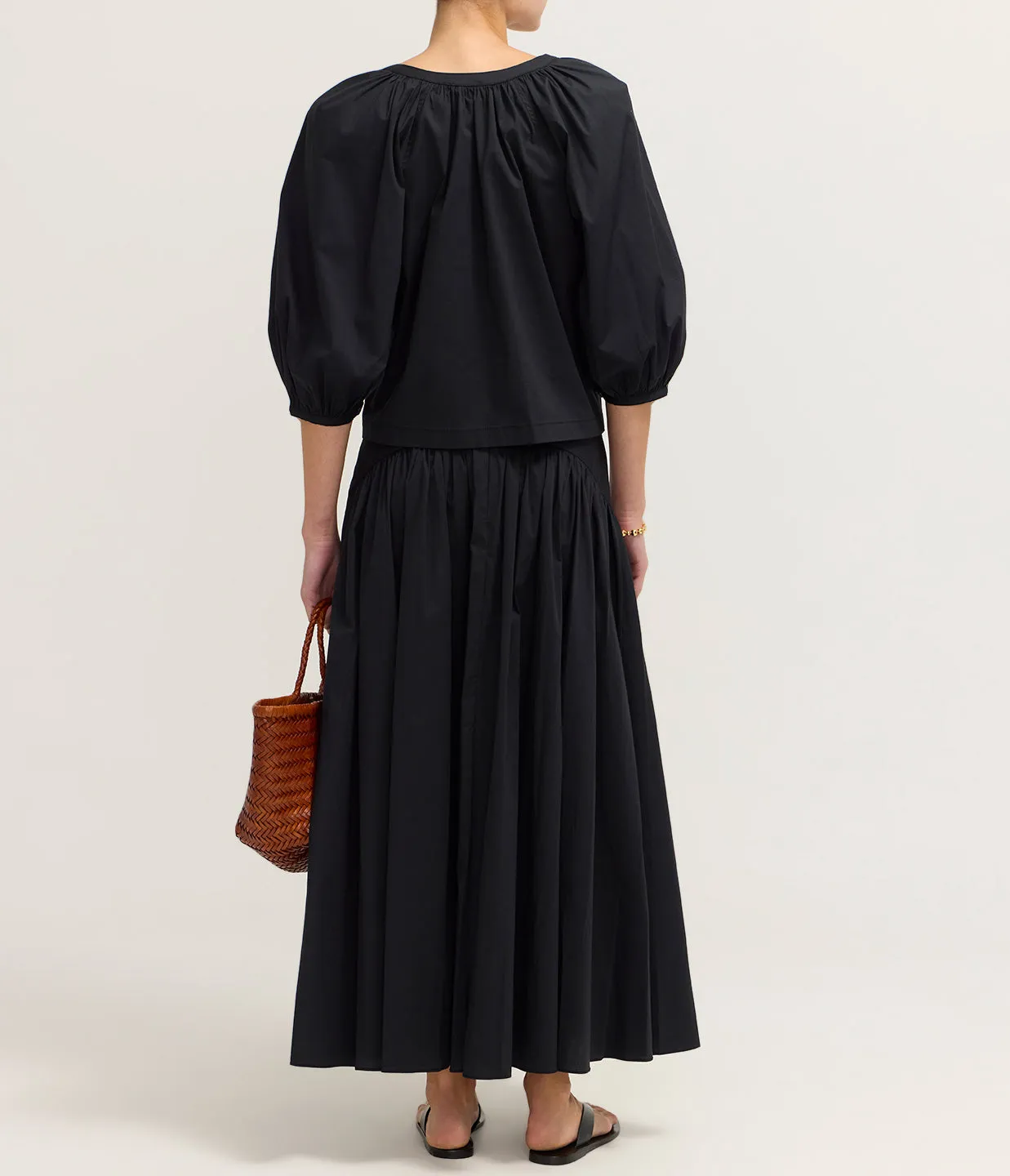 Procida Maxi Skirt in Black