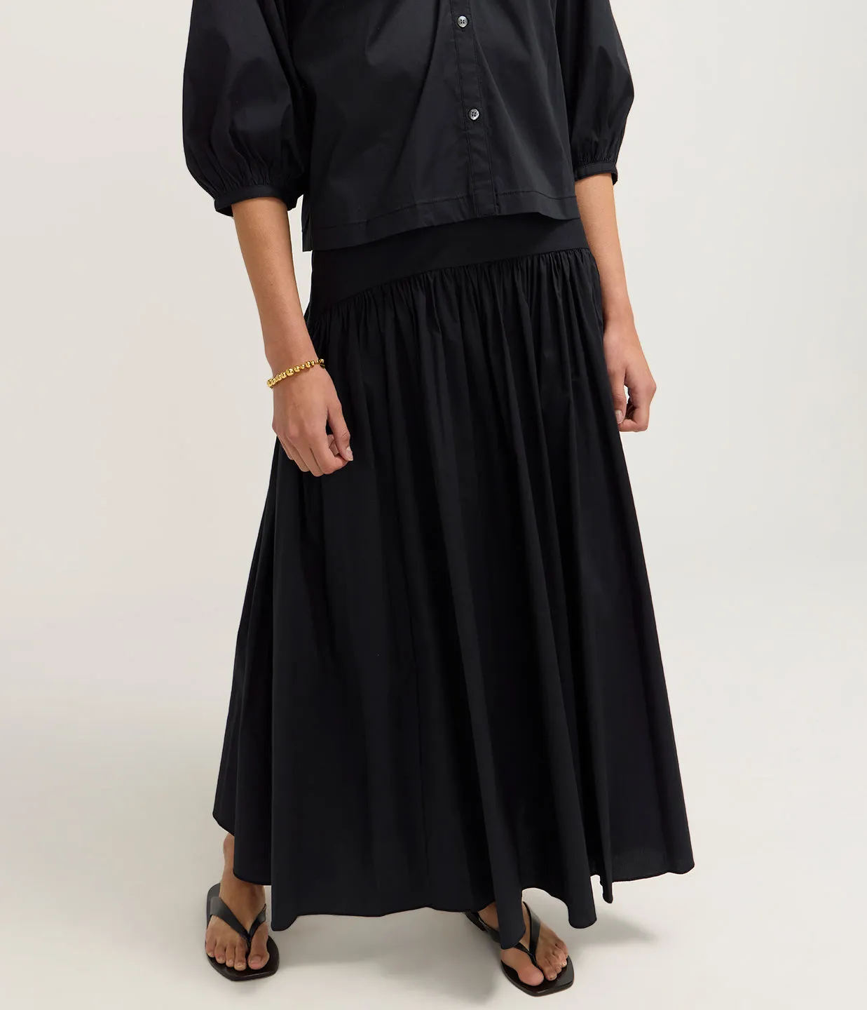Procida Maxi Skirt in Black