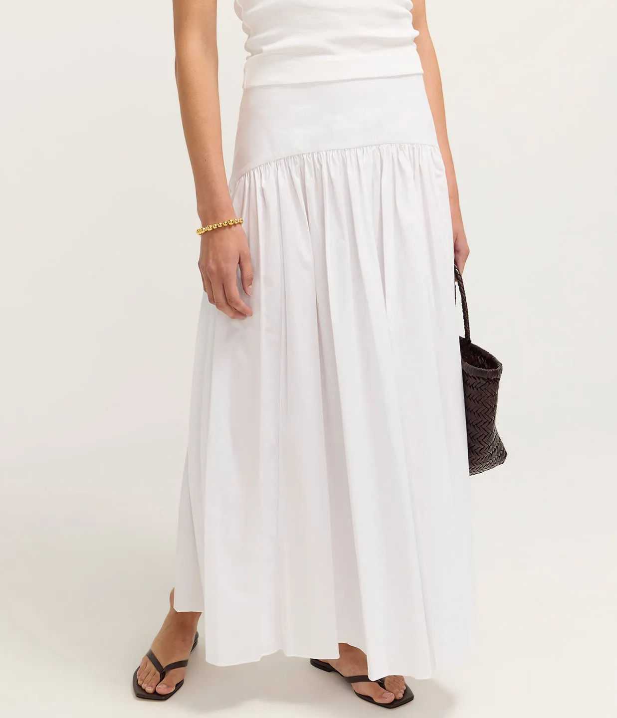 Procida Maxi Skirt in White