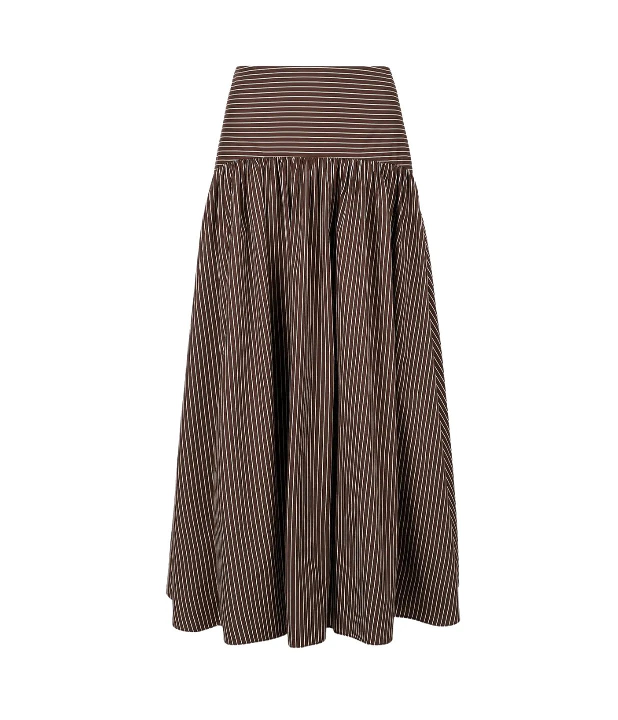 Procida Skirt in Dark Oak Micro Stripe