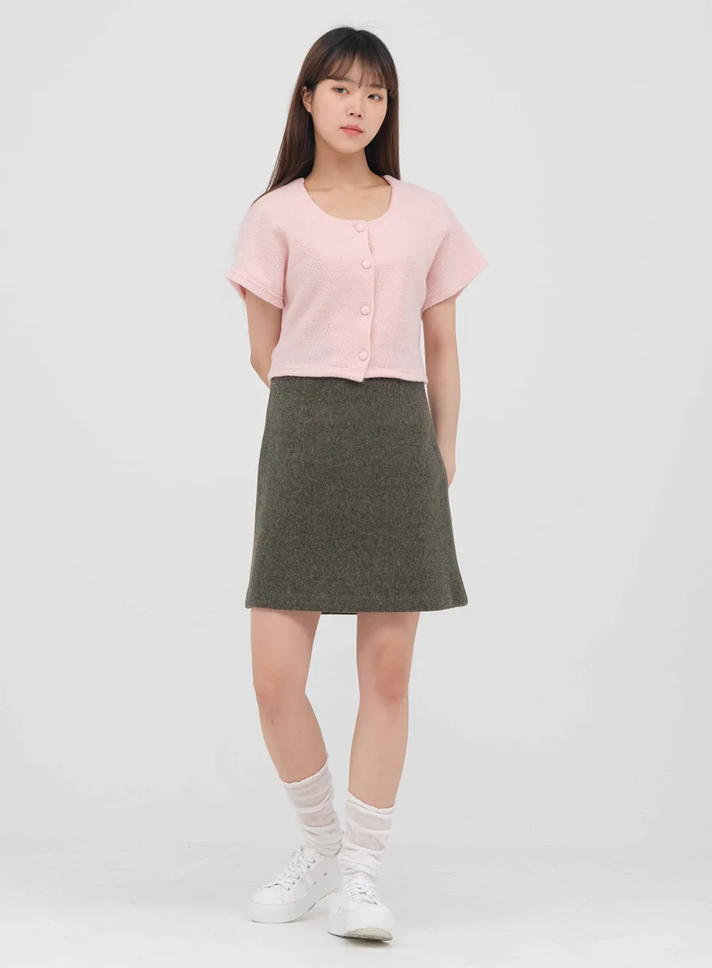 Wool Mini Skirt #OU-A2712007