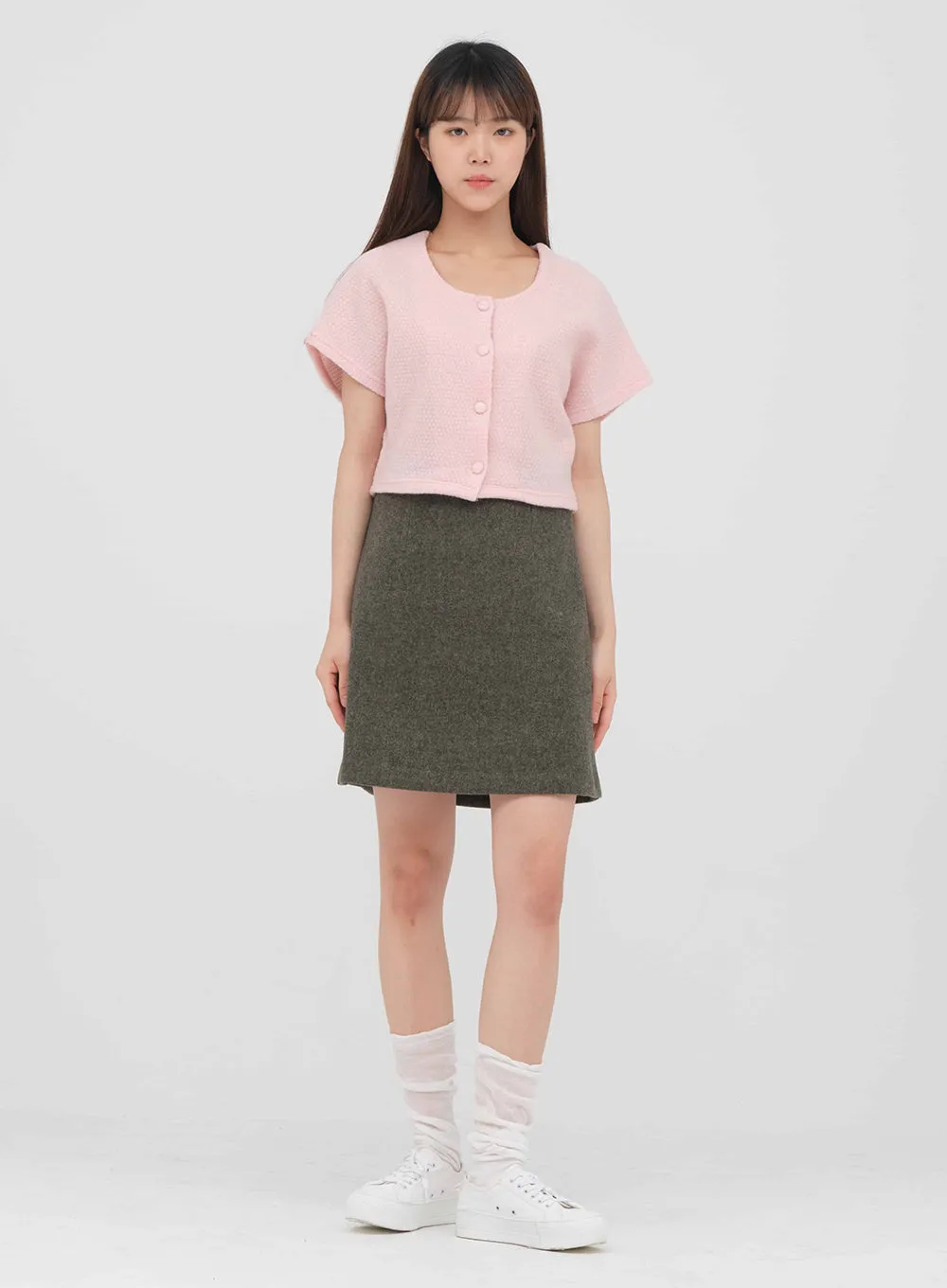 Wool Mini Skirt #OU-A2712007