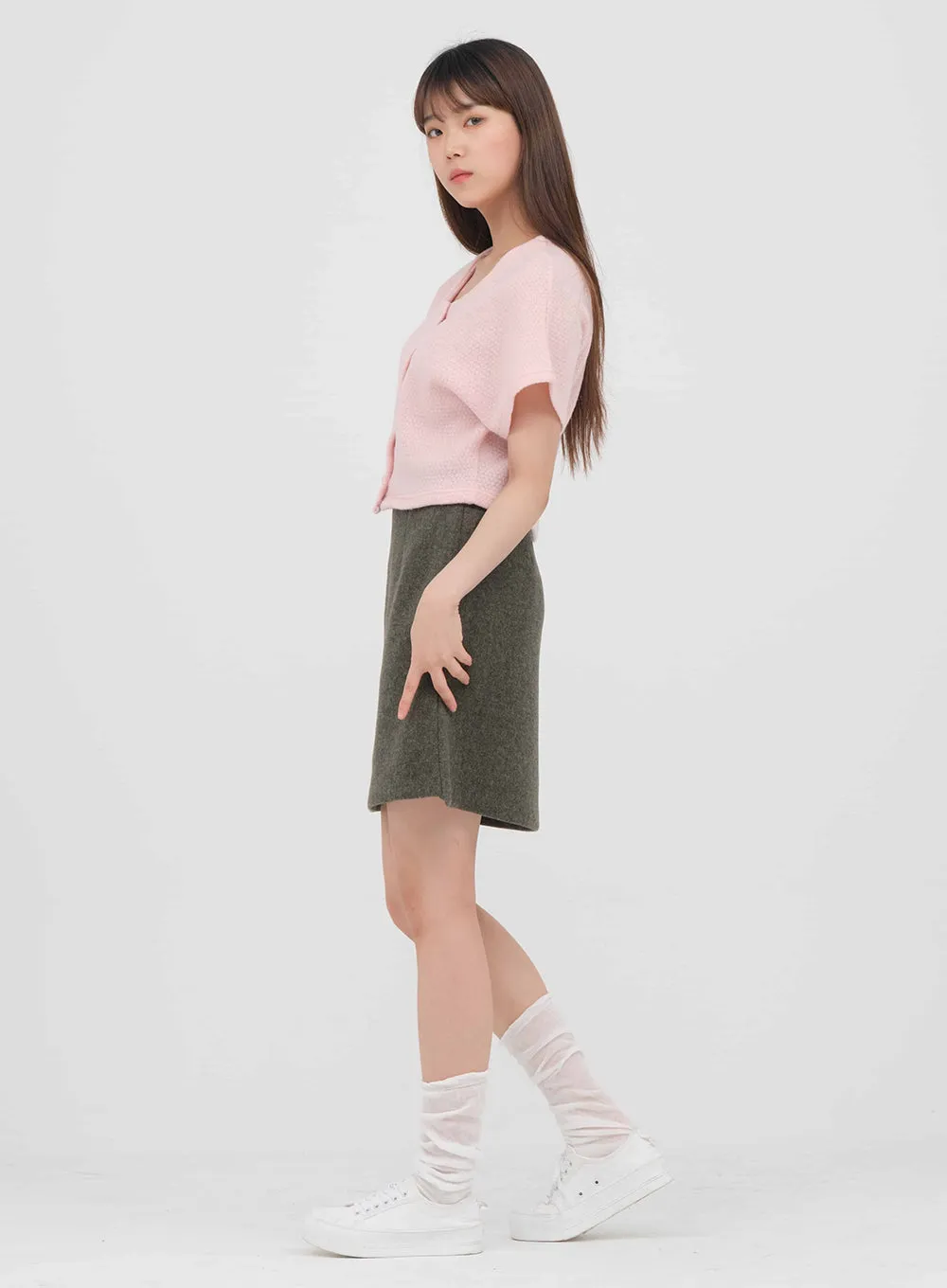 Wool Mini Skirt #OU-A2712007